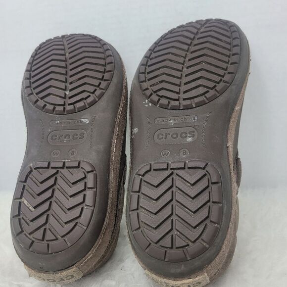 Crocs Surrey Suede Slip On Clog Shoes Size 8 - Picture 10 of 10